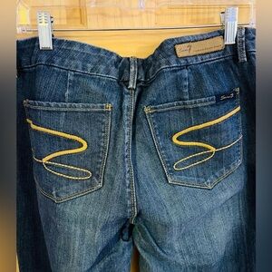 Seven7 Wide Leg Dark‎ Wash Denim Jeans Women's Size 12
